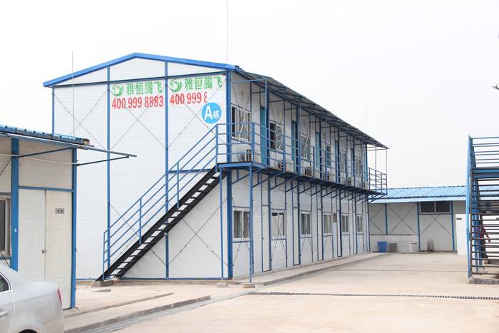 工地用双层防火坡顶型活动板房