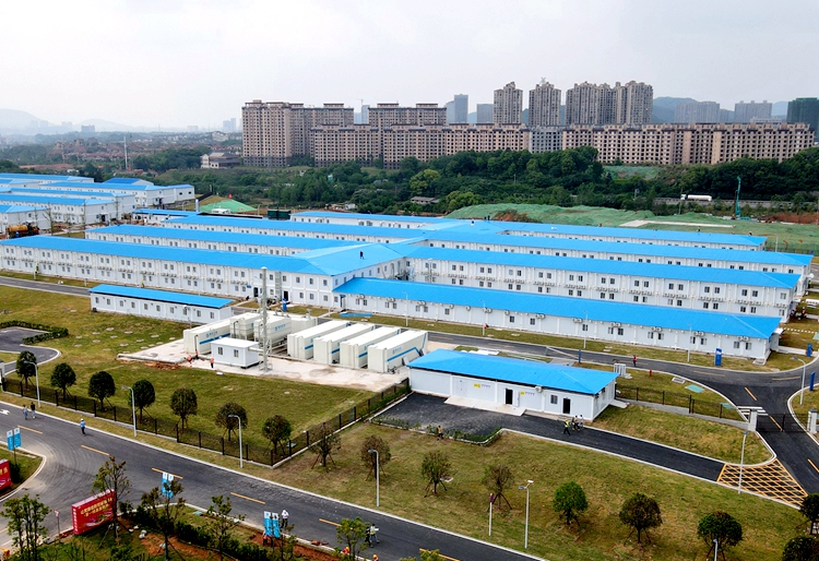 长沙方舱防疫医院集装箱房项目建设